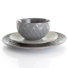 16pc Stoneware Tahitian Diamond Dinnerware Set