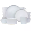 20pc Stoneware Luxmatte Dinnerware Set White