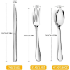 Flatware Set, Extra Heavy 18-0 Stainless Steel Classic Old-Fashioned Dinner Spoons , Dinner Forks and Dinner Knives , 3-Piece Set