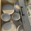 20pc Stoneware Luxmatte Dinnerware Set White