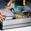 Electric Buffet Server and Food Warmer Perfect for Different Occasions, Silver