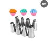 8/10/18PCS Silicone Pastry Bag Tips Kitchen Cake Icing Piping Cream Cake Decorating Tools Reusable Pastry Bags Nozzle Set