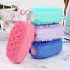 Silicone Bath Brush, Exfoliating Body Scrub Brush, Double-Sided Silicone Bath Massage Brush, For Skin Exfoliation And Skin Cleansing