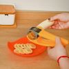 1pc Banana Slicer, Kitchen Gadget, Stainless Steel Blade, Banana Slicer, Cucumber, Ham, Can Be Used With 6.88in*2.04in