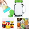 4Pcs Colored Plastic Mason Jar Lids Fits Ball; Kerr & More; Leak-Proof Storage Caps For Mason; Canning Jars